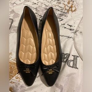 Coach ballet flat with bow